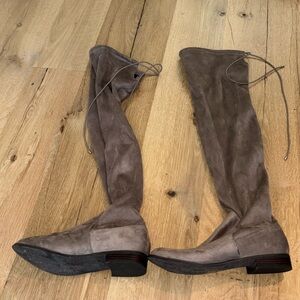 Gray Suede Boots